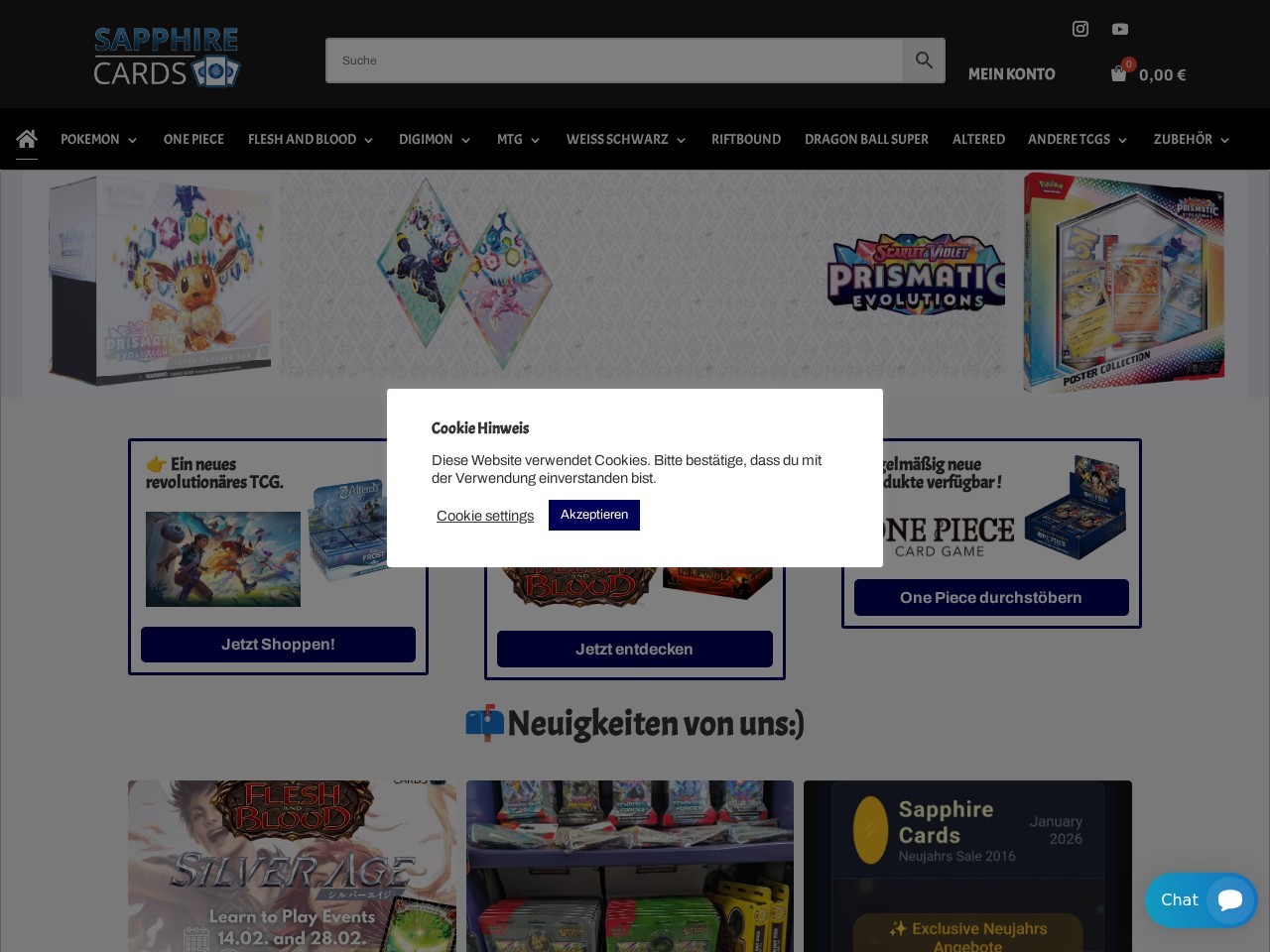 Sapphire-Cards Pirmasens — Website Preview