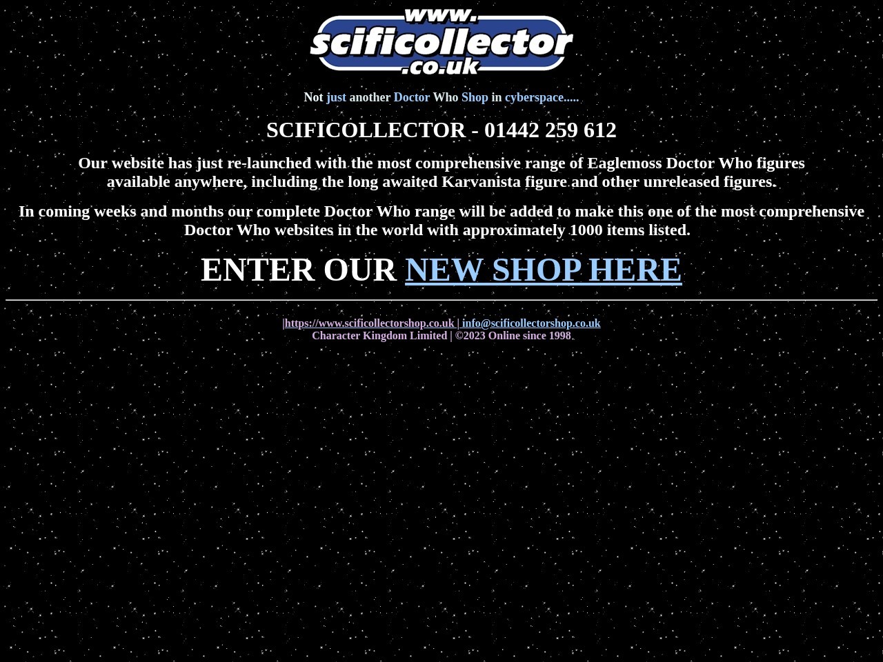 Scificollector Character Kingdom — Website Preview