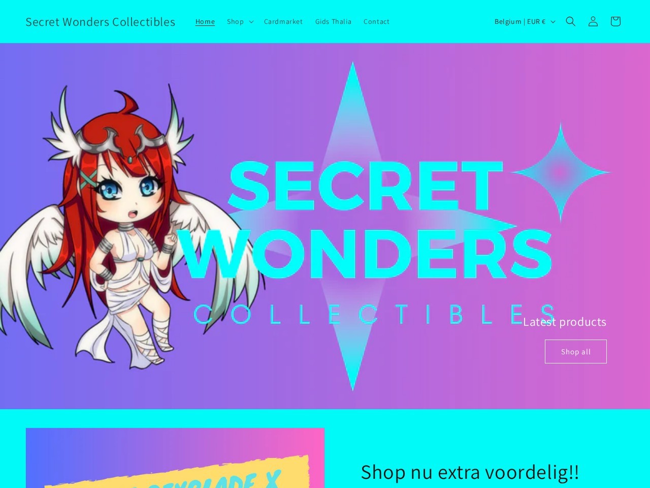 Secret Wonders Collectibles — Website Preview