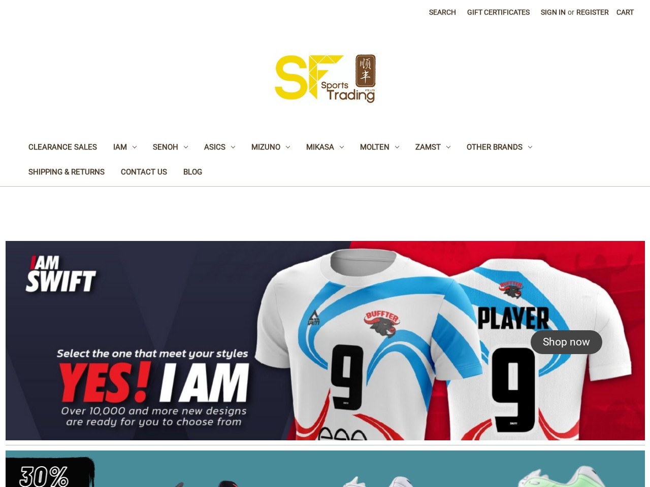 SF Sports Trading Pte Ltd — Website Preview
