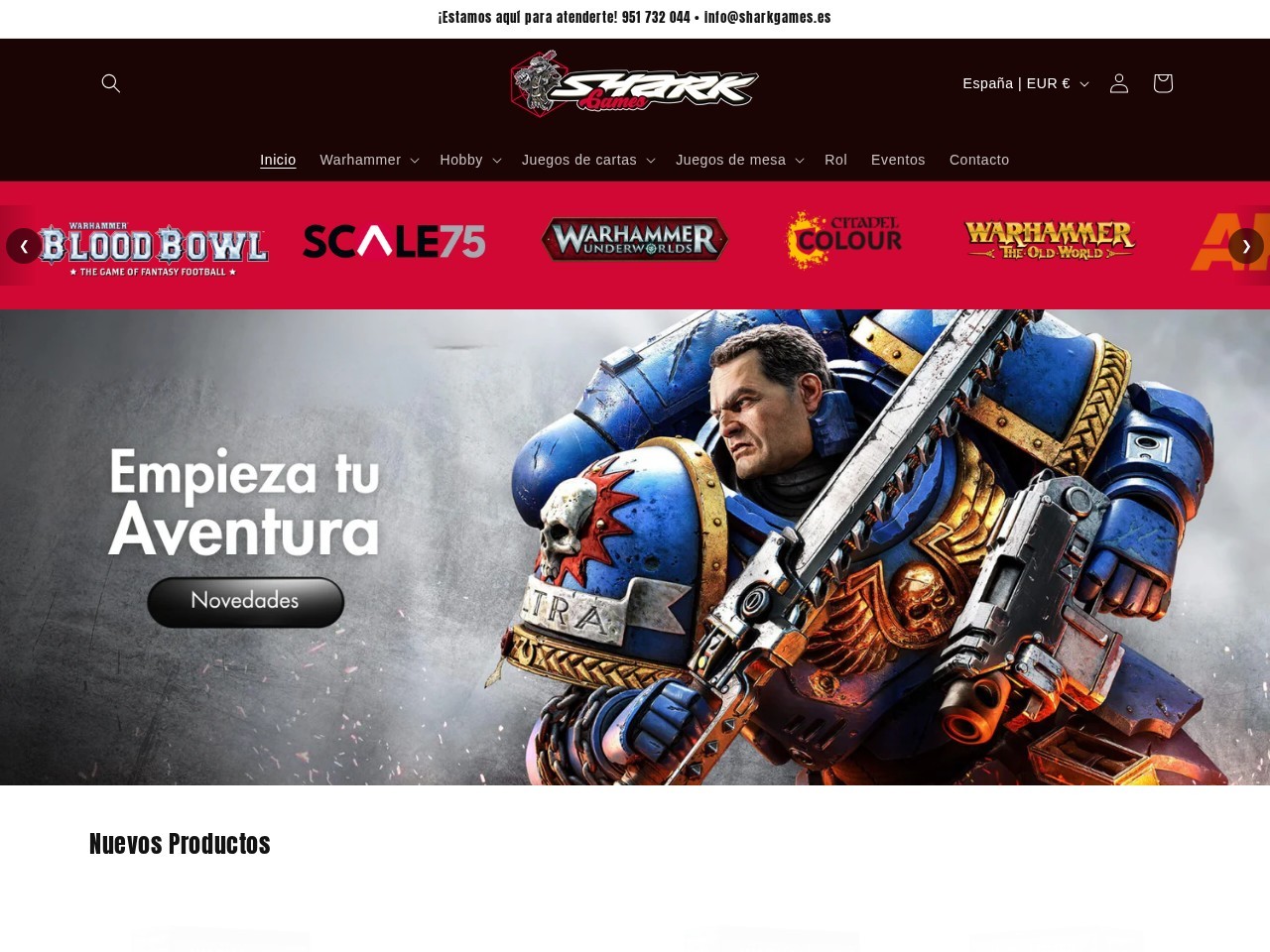 Shark Games — Website Preview