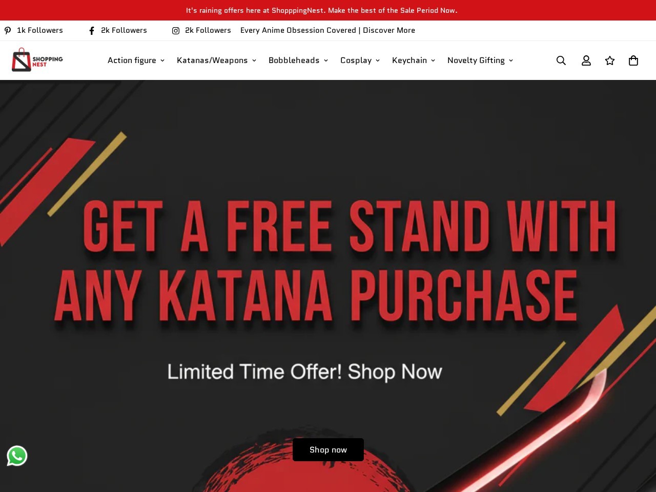 Shopping Nest - Anime Store — Website Preview