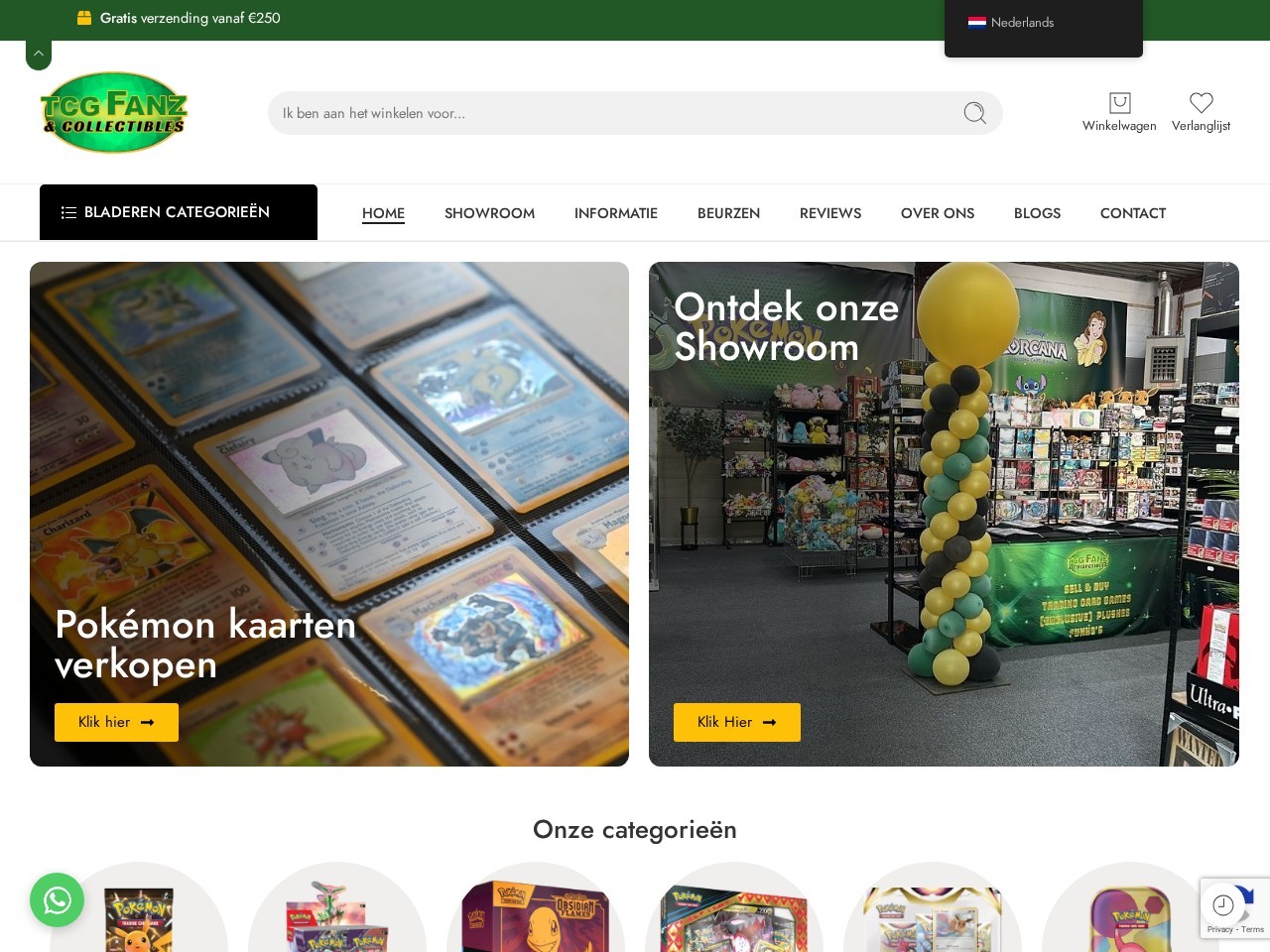 Showroom Tcg Fanz / Candyfanz — Website Preview