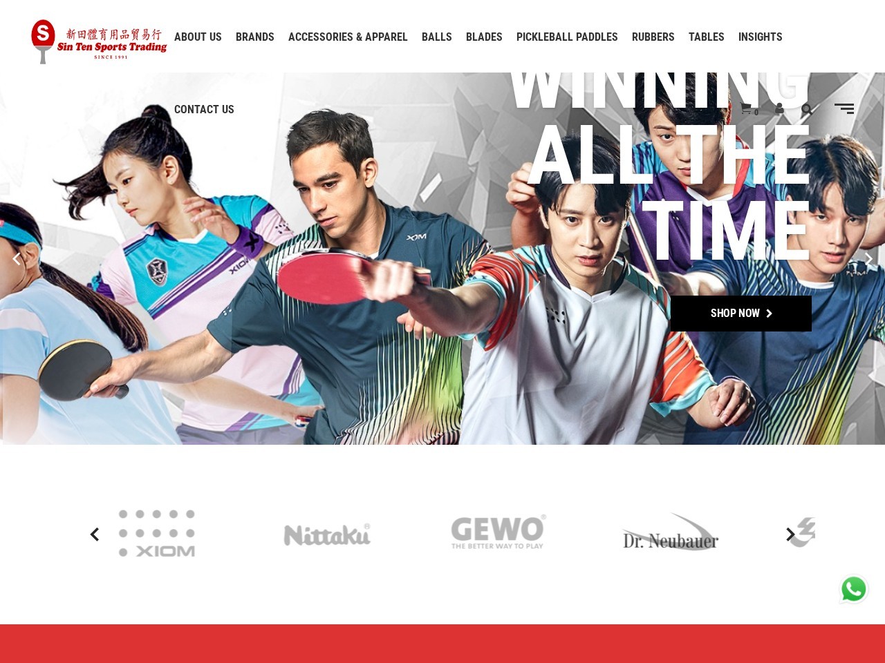 Sin Ten Sports Trading — Website Preview