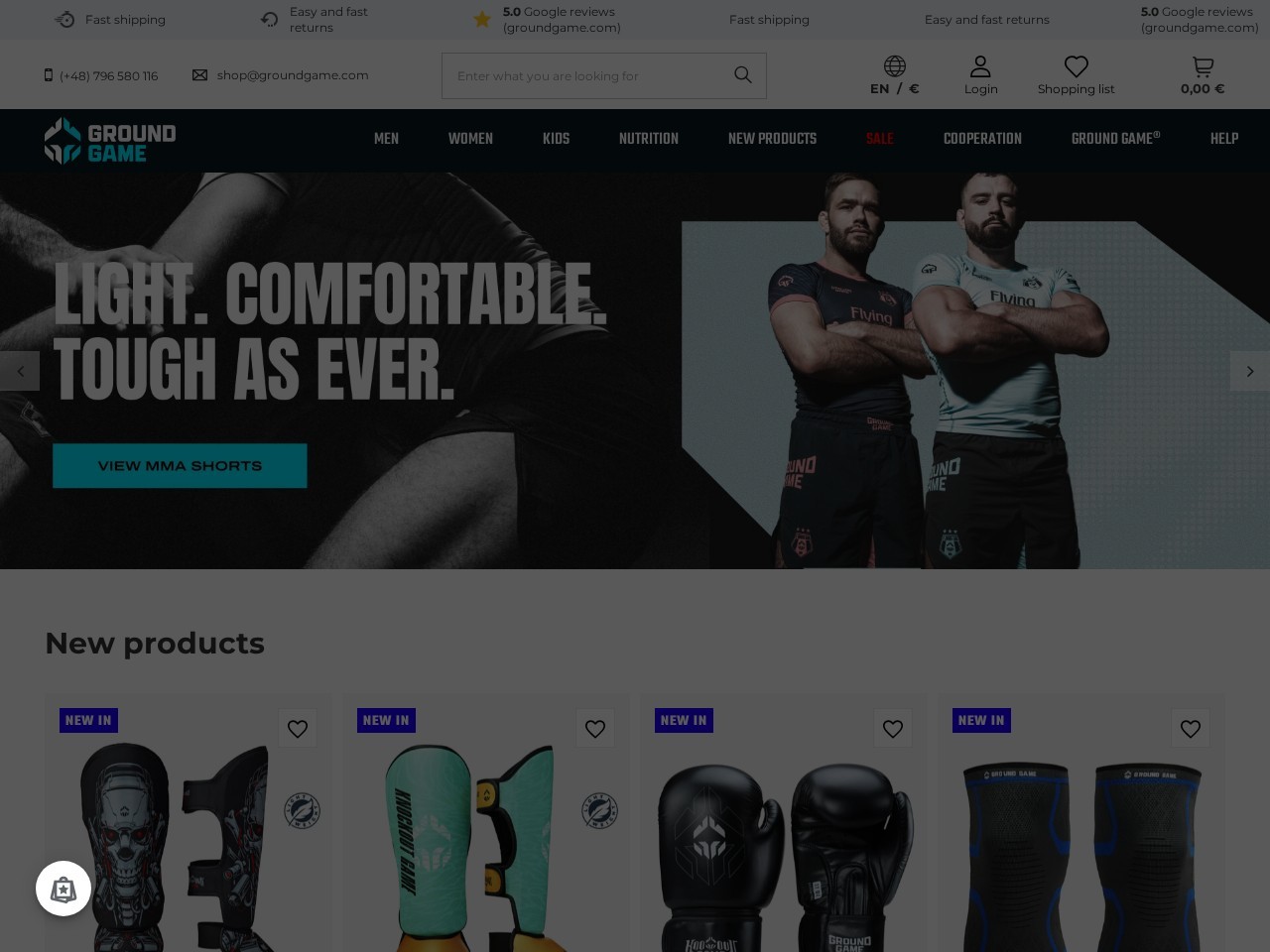 Sklep Ground Game — Website Preview