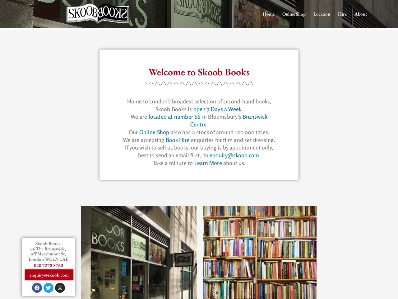 Skoob Books — Website Preview