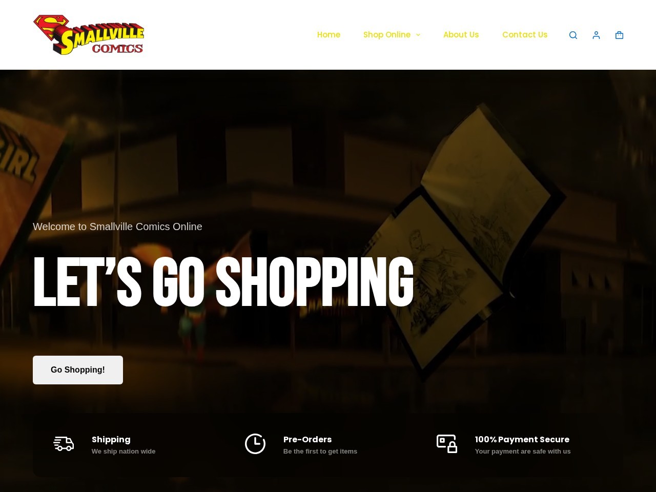 Smallville Comics — Website Preview