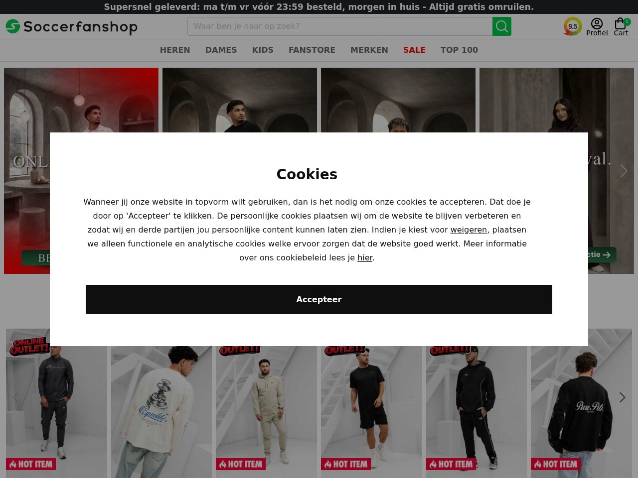 Soccerfanshop — Website Preview