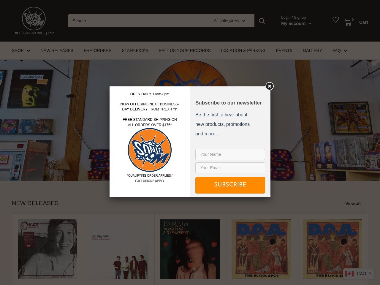 Sonic Boom — Website Preview