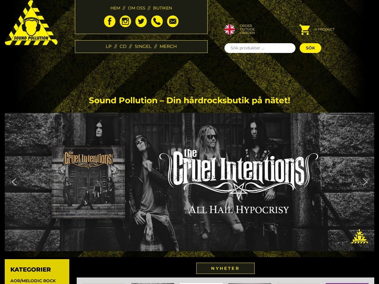 Sound Pollution AB — Website Preview