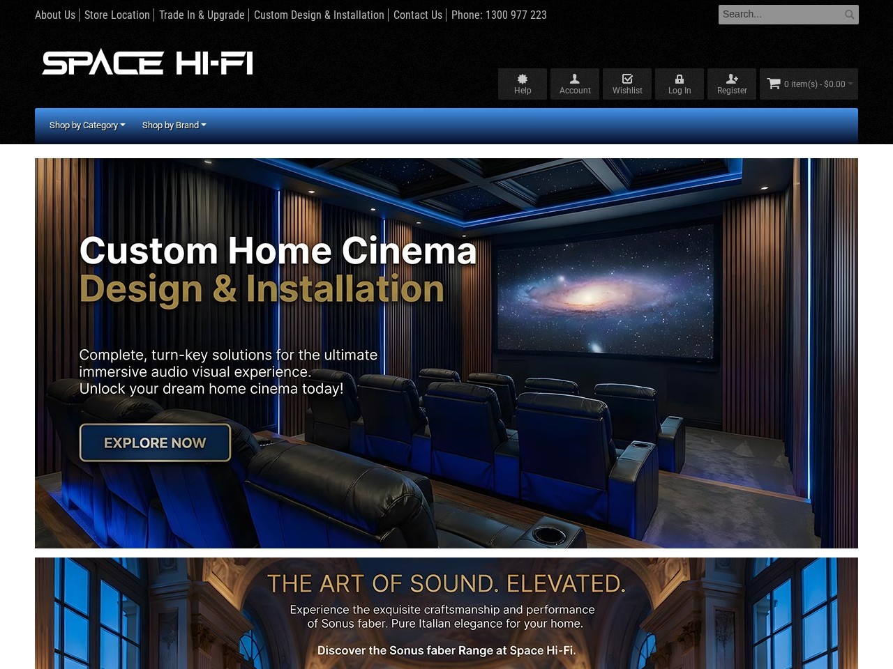 Space Hi-Fi — Website Preview