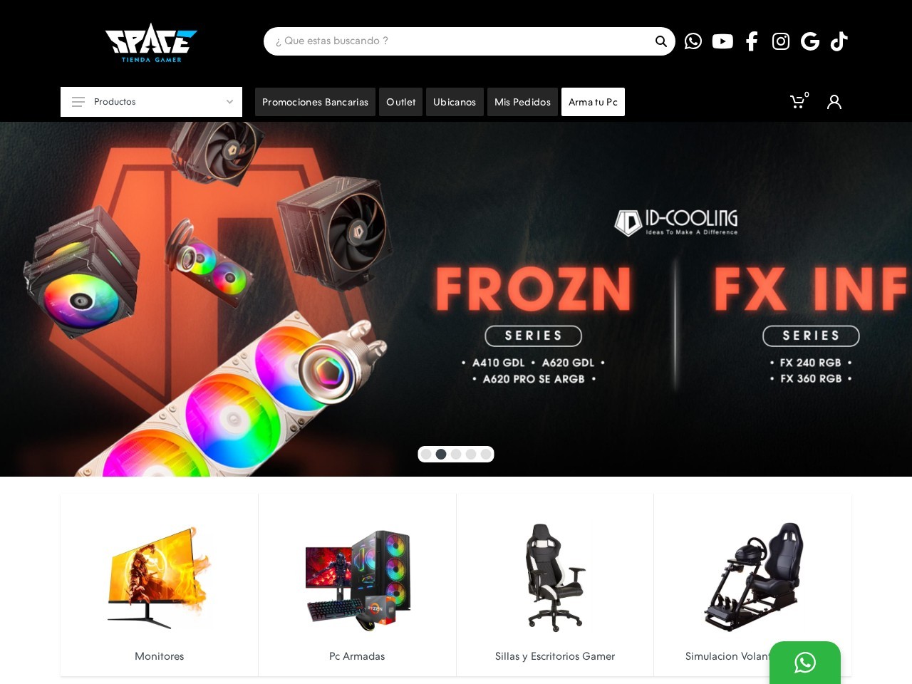 Space Tienda Gamer — Website Preview