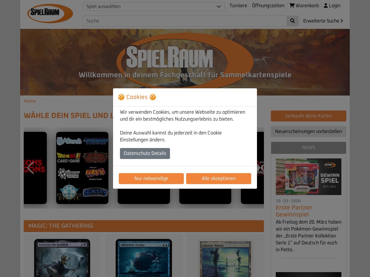 SpielRaum — Website Preview