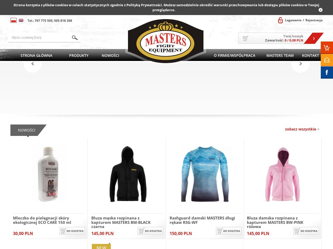 SPORT MASTERS — Website Preview