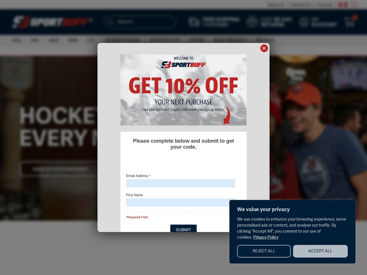 SportBuff — Website Preview