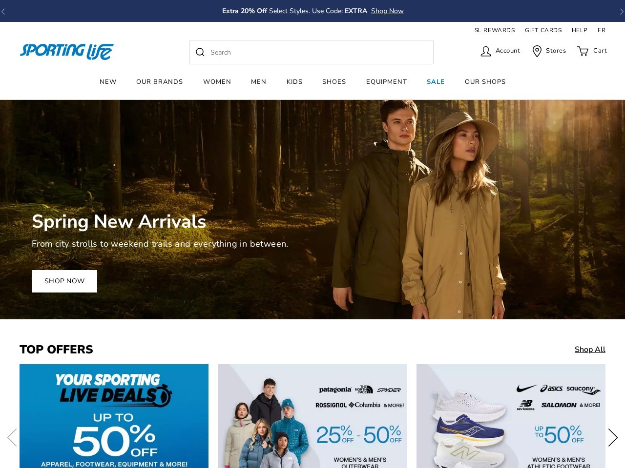 Sporting Life — Website Preview