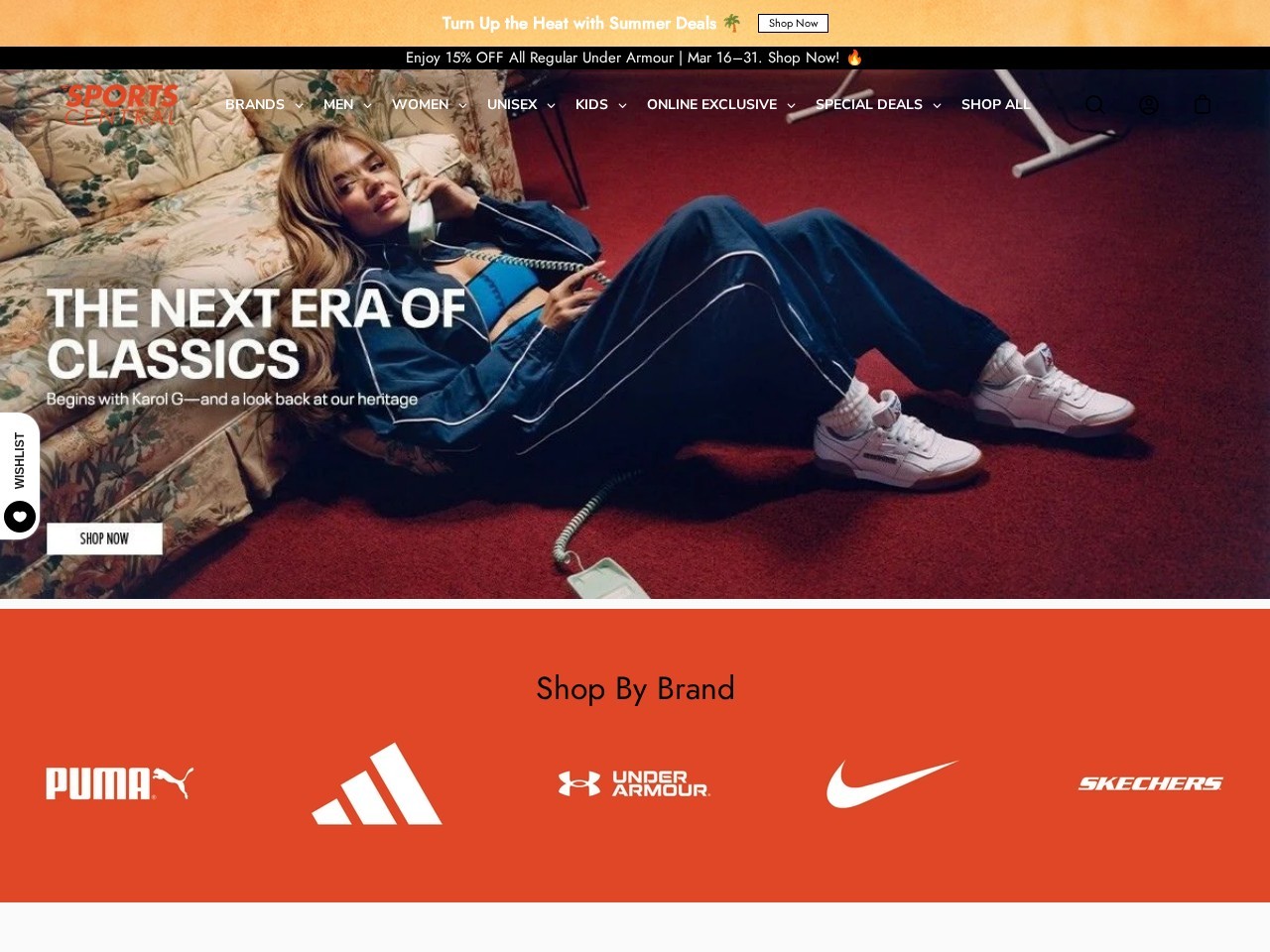 Sports Central - SM Megamall — Website Preview