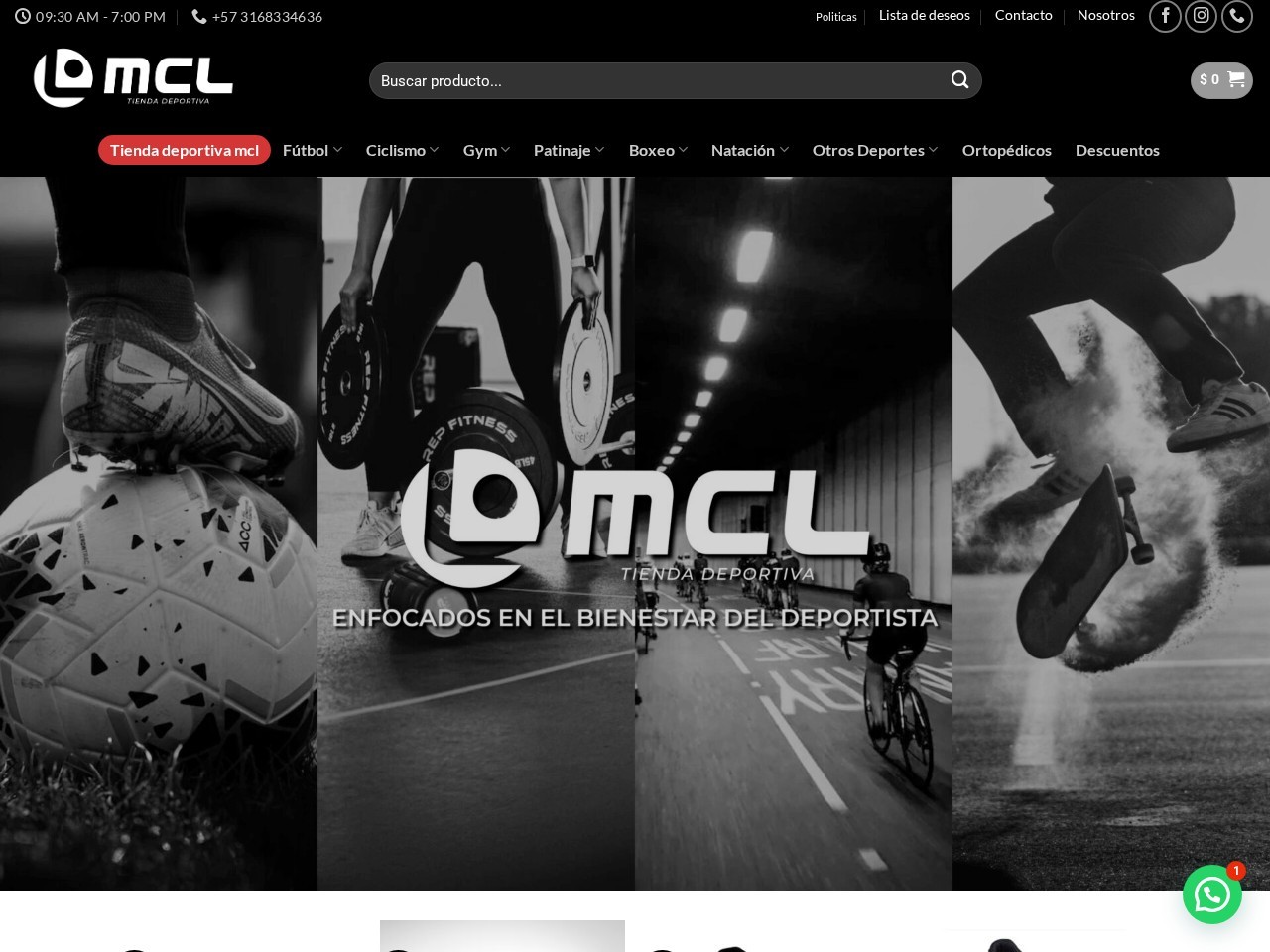 Sports shop McL McLaren — Website Preview