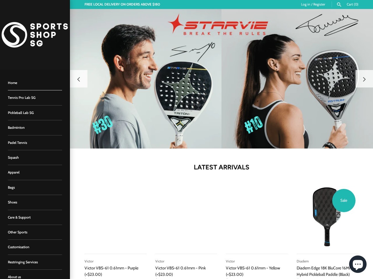 SPORTSSHOP SG — Website Preview