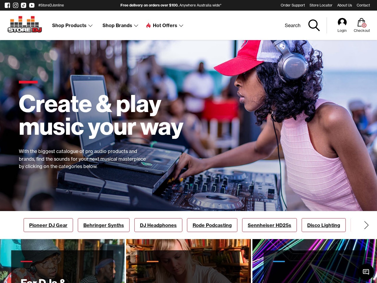 Store DJ — Website Preview