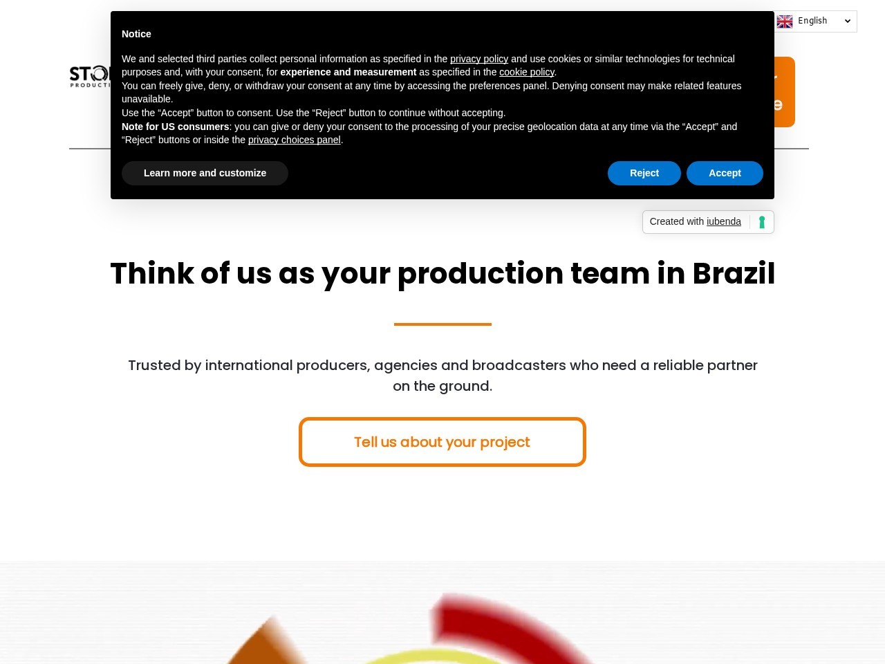 Story Productions Ltda — Website Preview