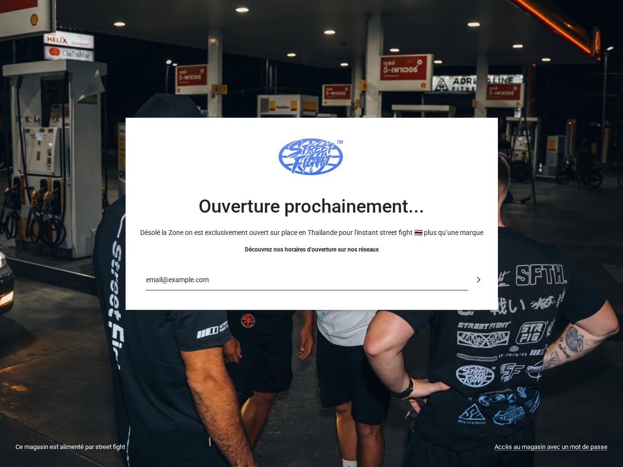 STREET FIGHT Shop — Website Preview