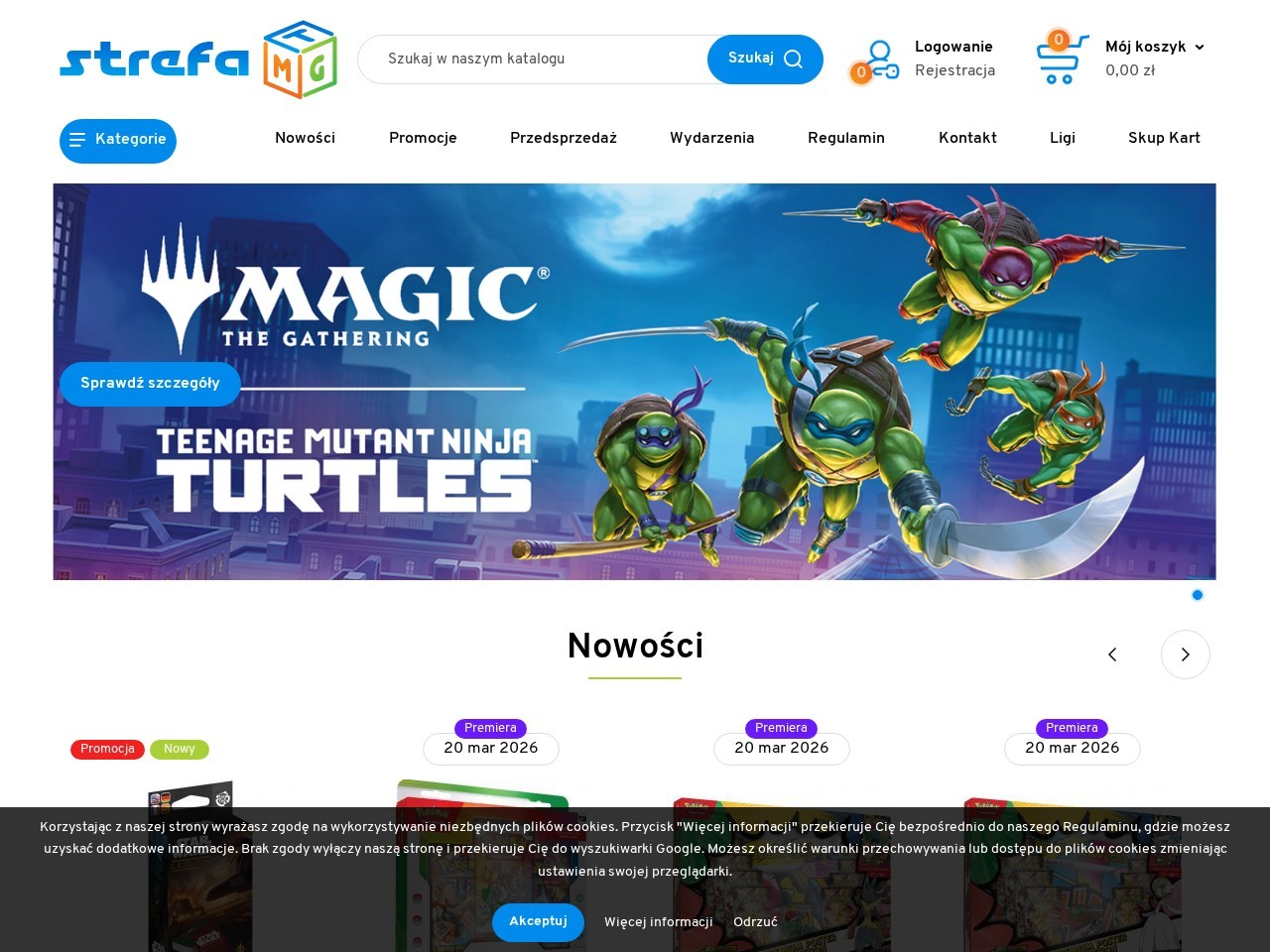 Strefa MTG — Website Preview