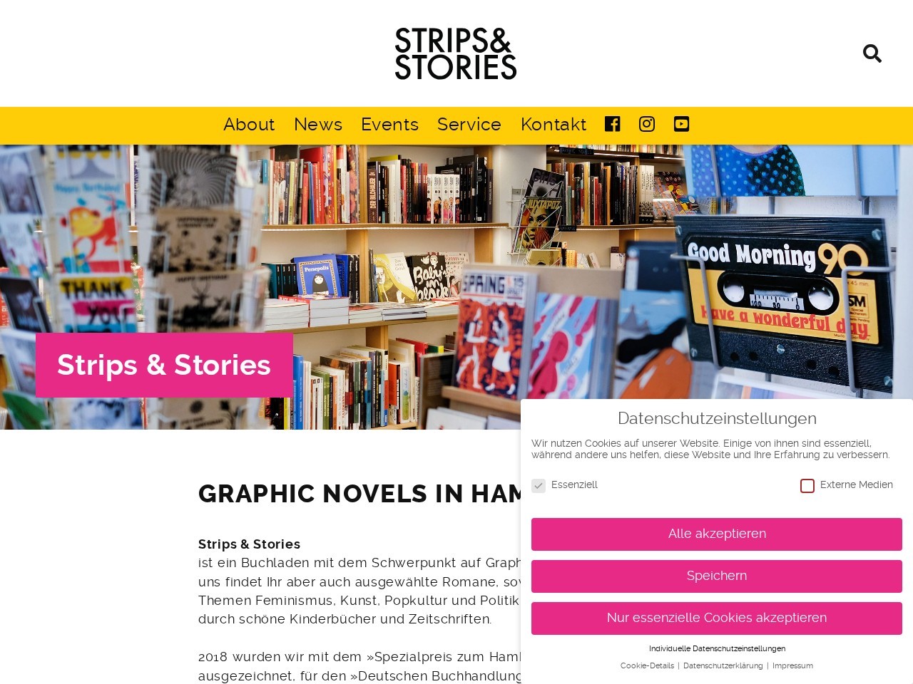 Strips & Stories - Der Buchladen fรผr Graphic Novels โ Website Preview