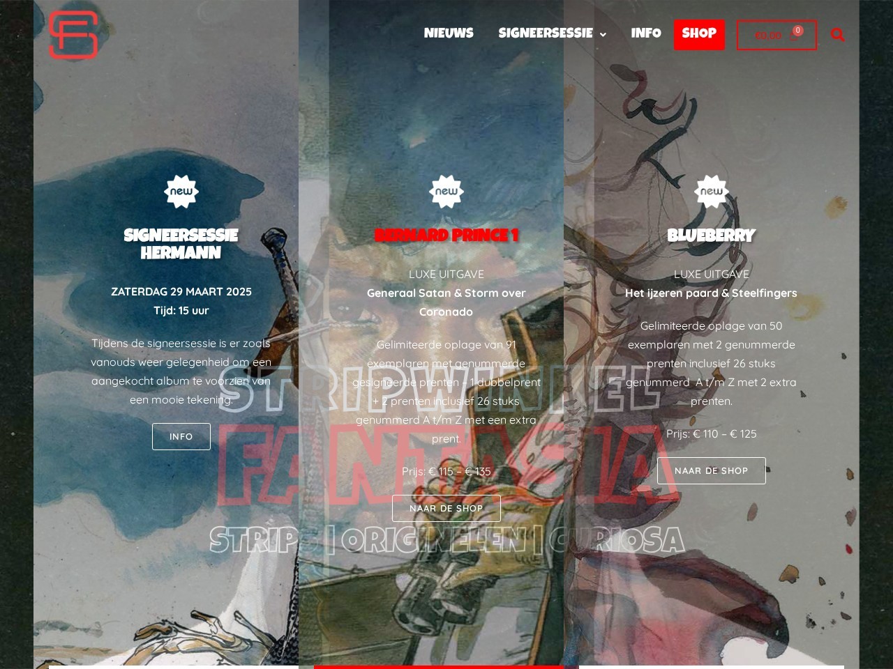 Stripwinkel Fantasia — Website Preview