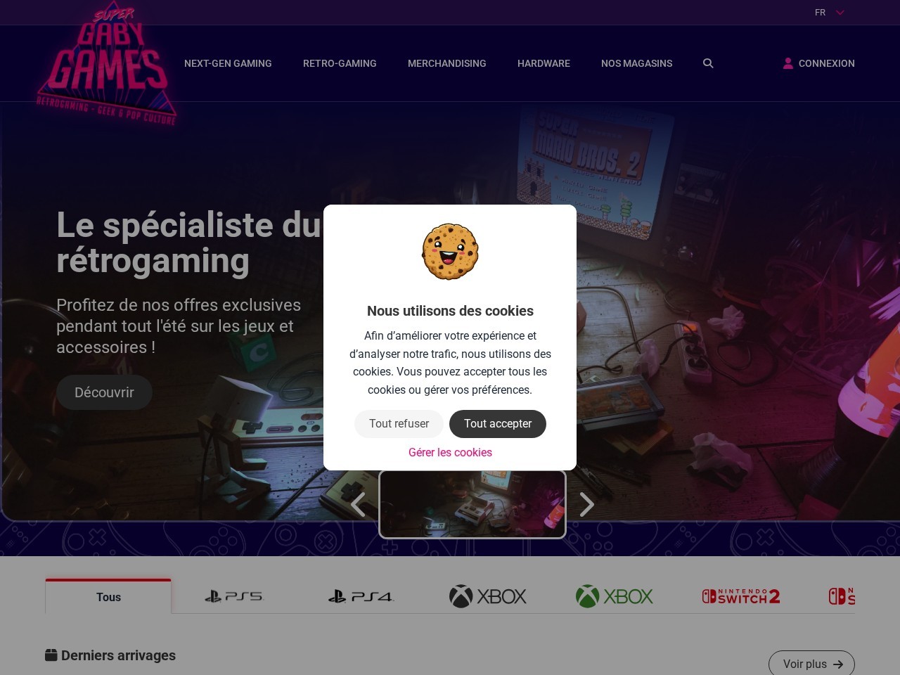 Super Gaby Games Jette-Miroir — Website Preview