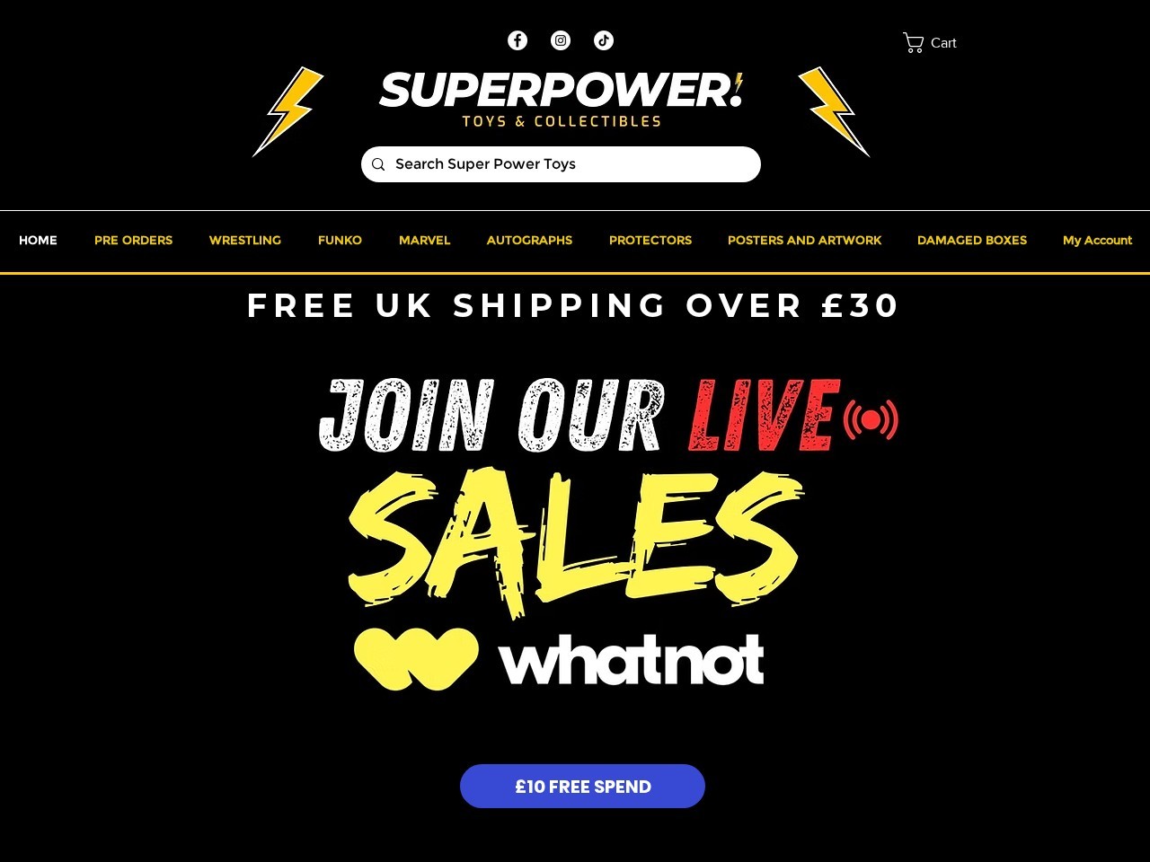 SUPER POWER TOYS — Website Preview