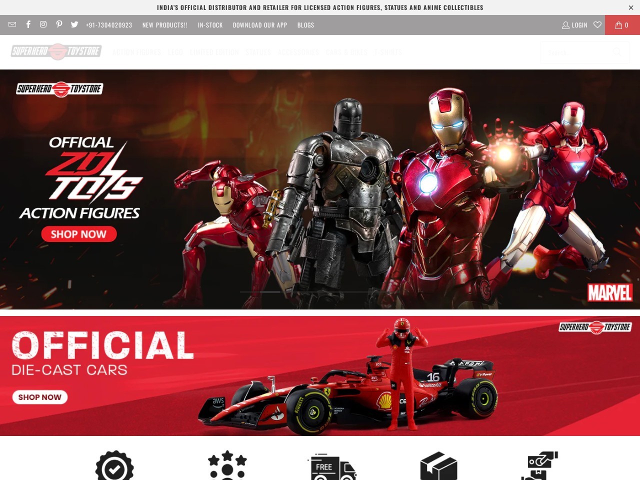 Superhero Toy Store — Website Preview