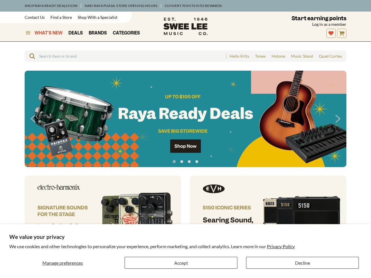 Swee Lee Store The Star Vista — Website Preview