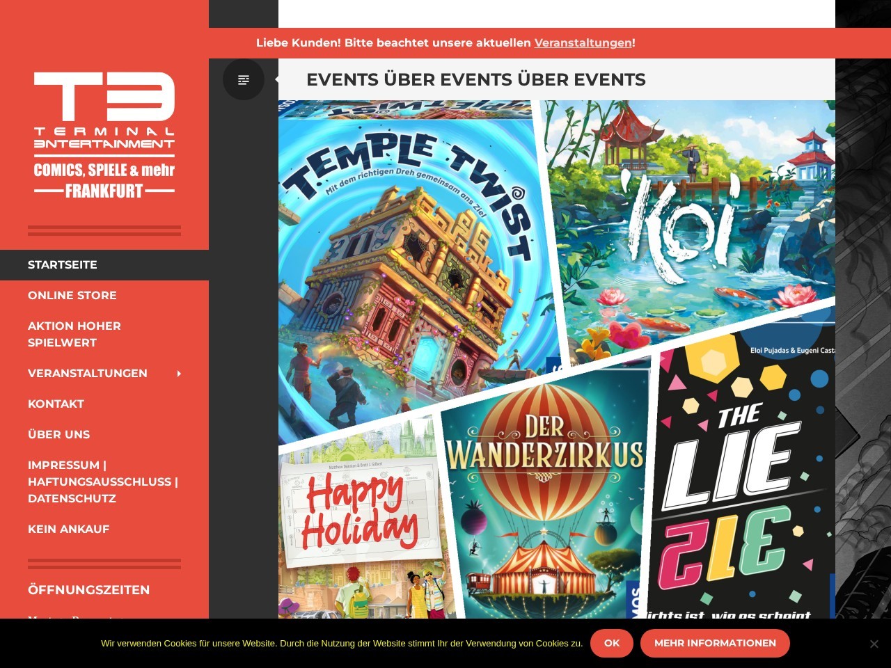 T3 Terminal Entertainment Comics & Games GmbH — Website Preview