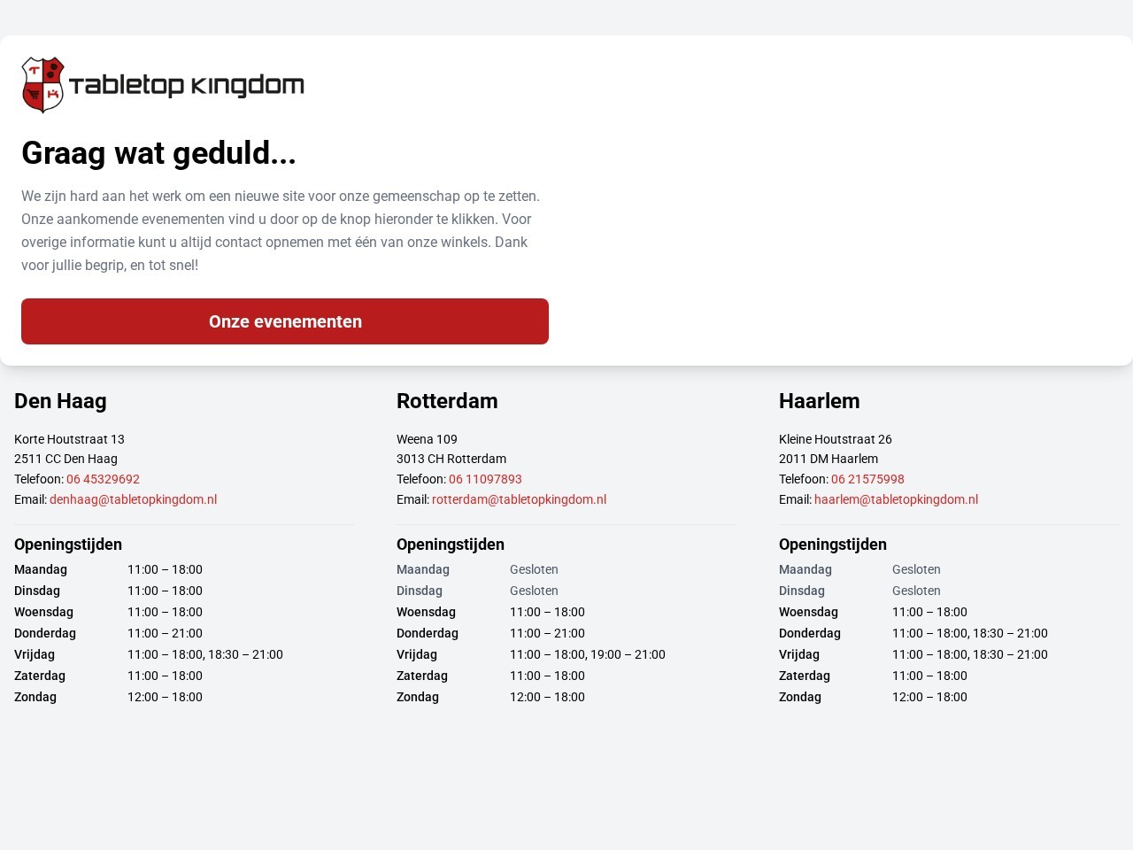 Tabletop Kingdom — Website Preview