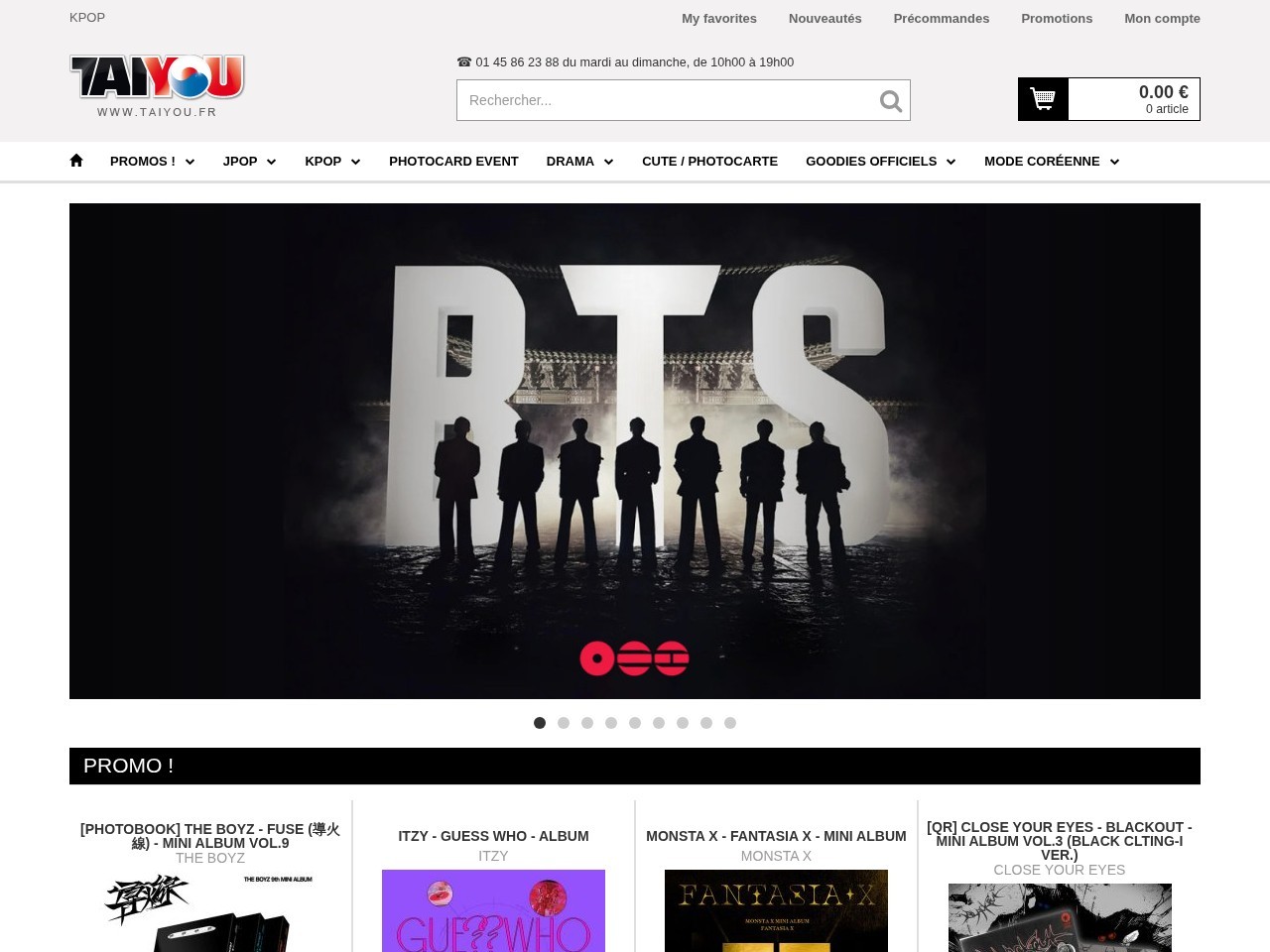 Tai You - la boutique KPOP ! — Website Preview