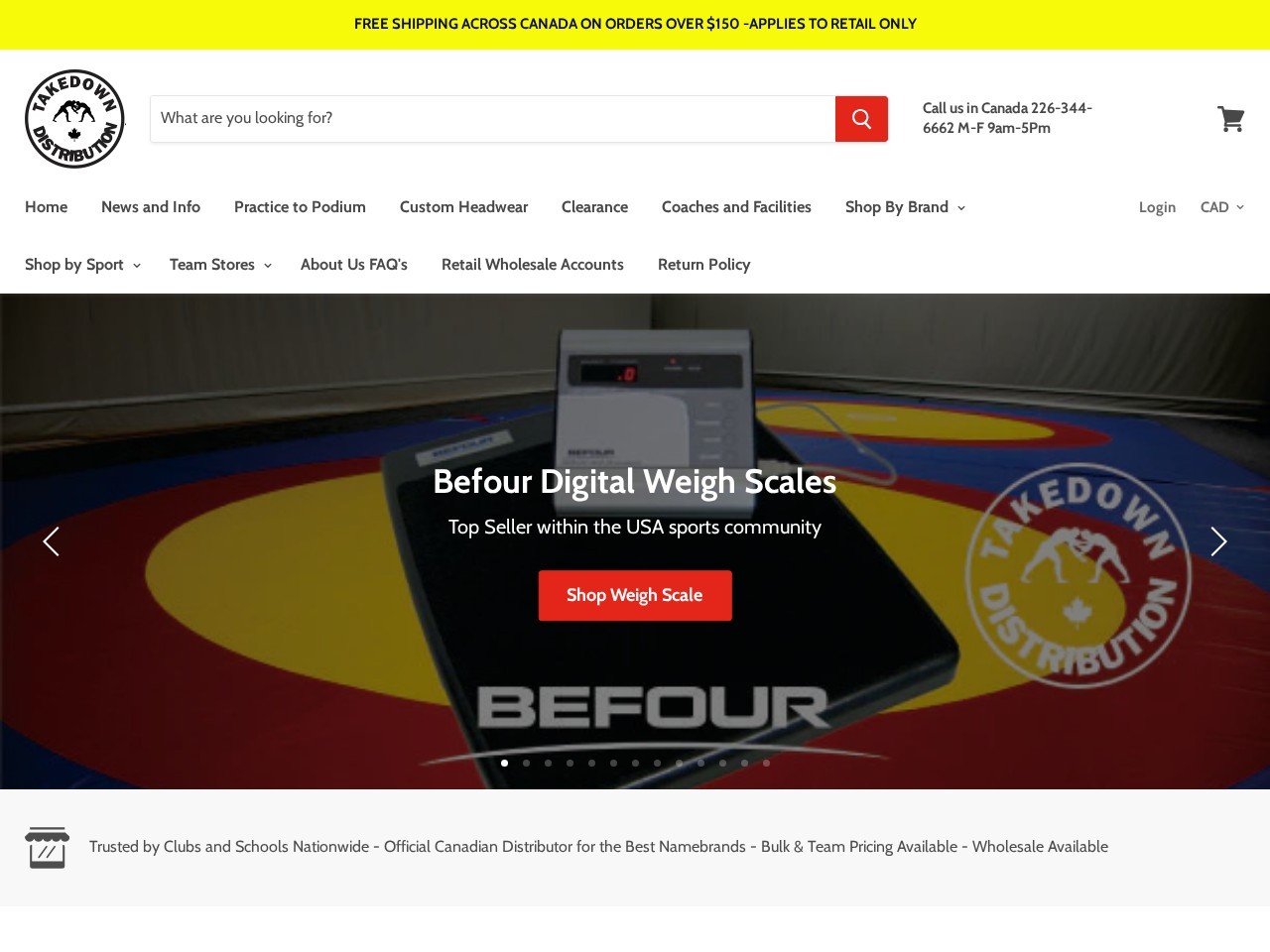 Takedown Distribution INC — Website Preview