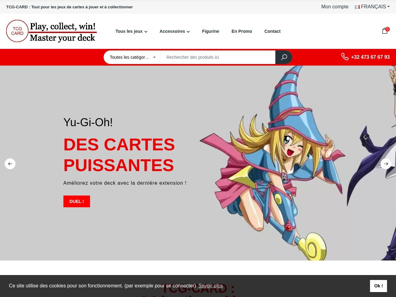 TCG CARD — Website Preview