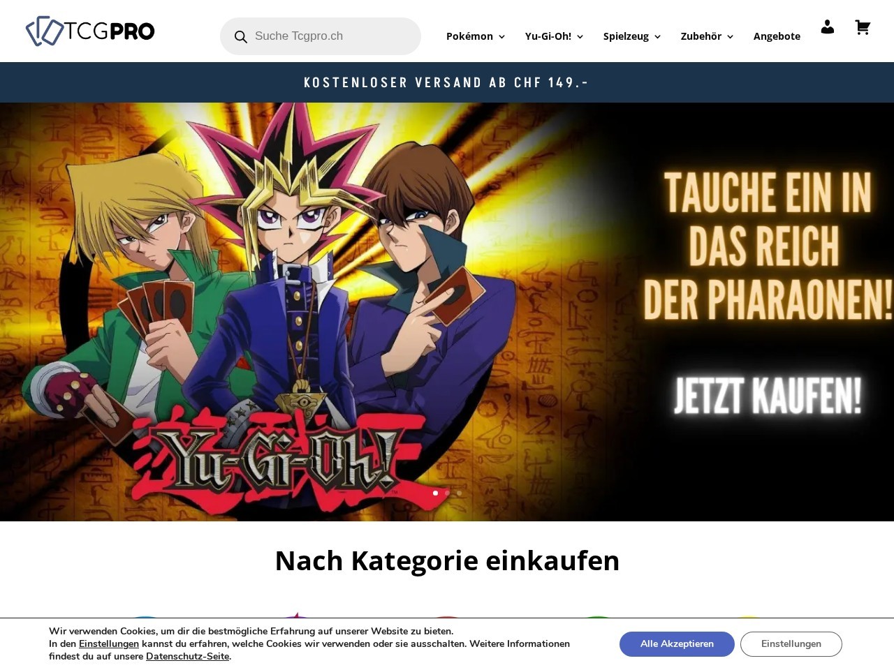 TcgPro — Website Preview