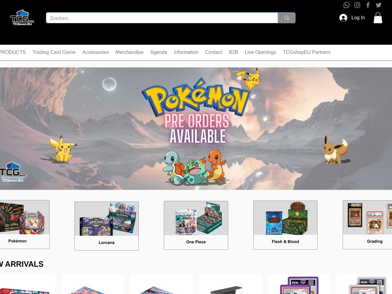 TCGshopEU — Website Preview