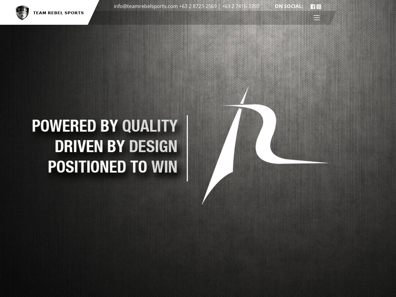 Team Rebel Sports — Website Preview