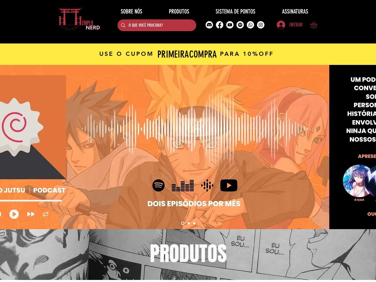 Templo Nerd — Website Preview