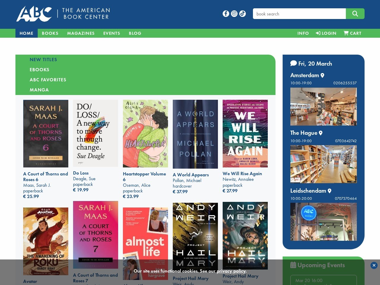 The American Book Center — Website Preview