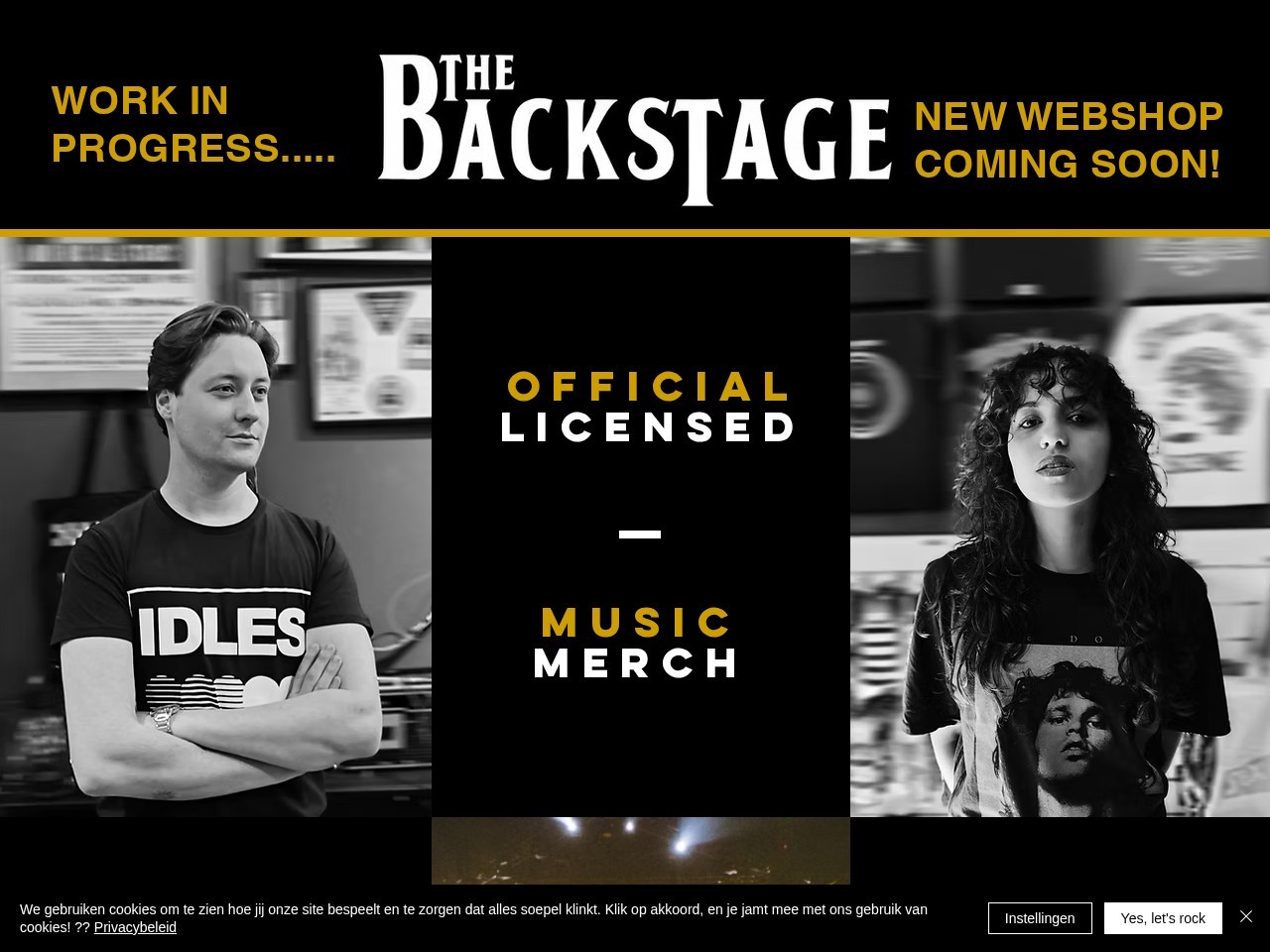 The Backstage Brugge — Website Preview