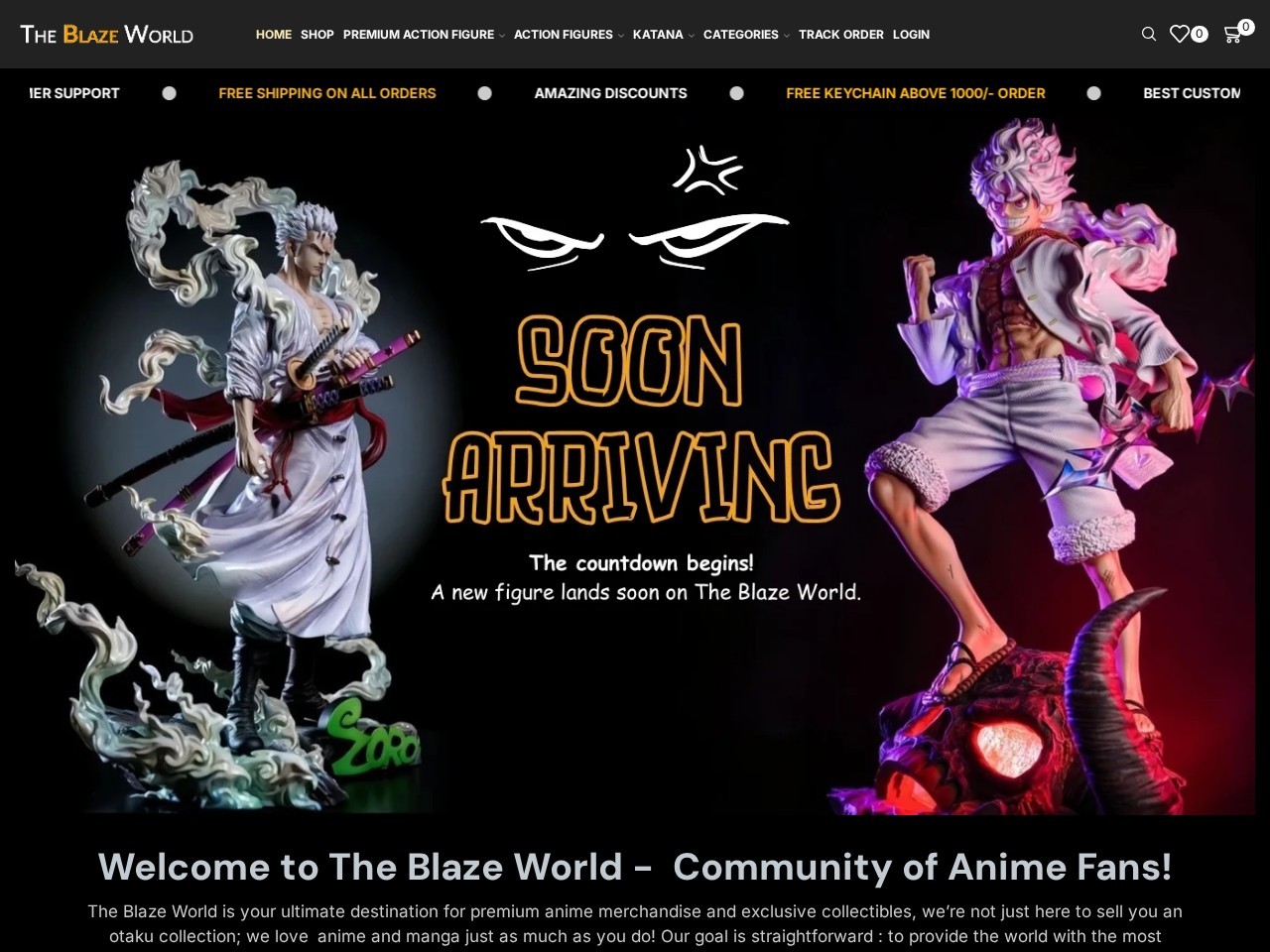 The Blaze World — Website Preview