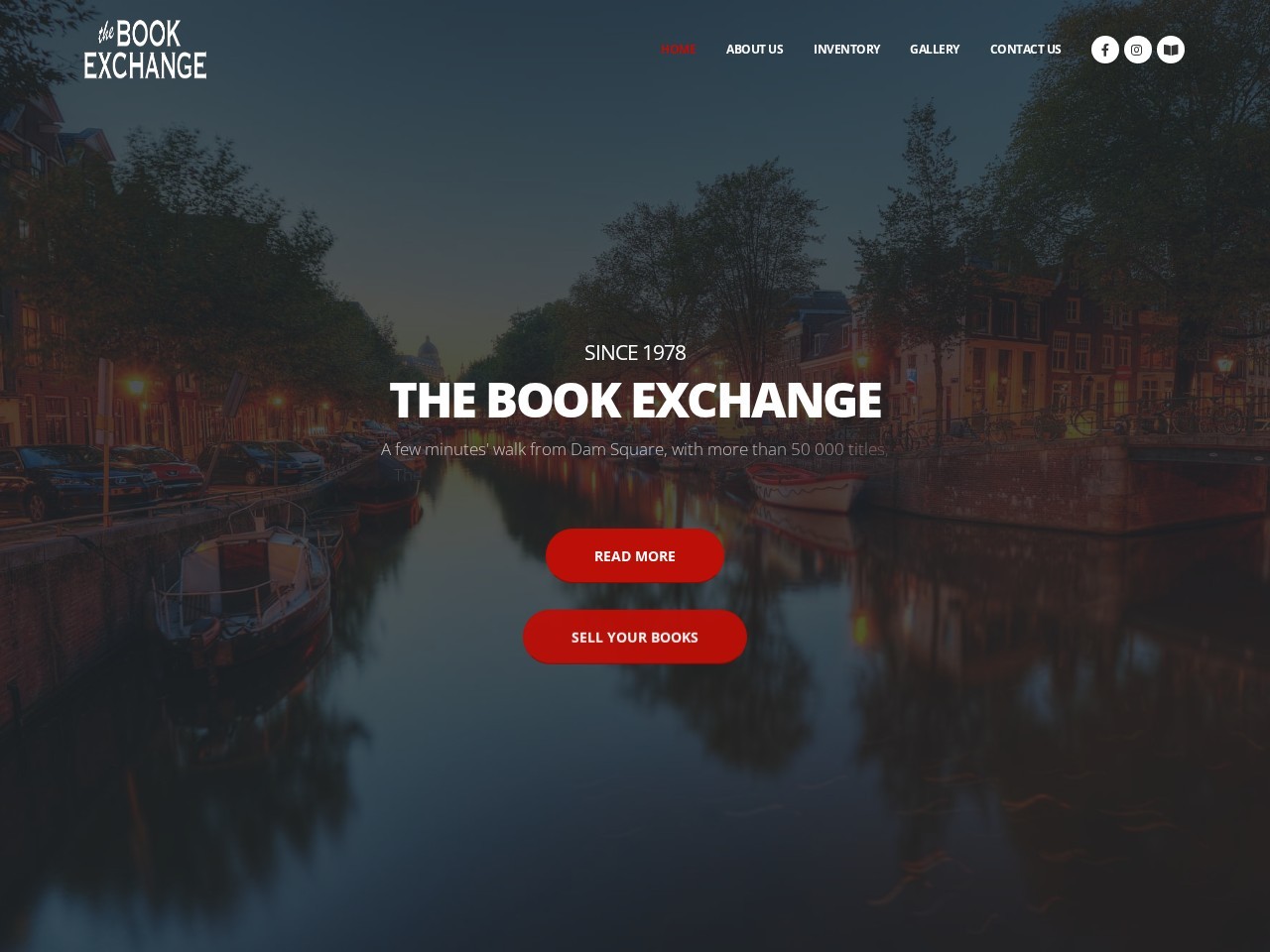 The Book Exchange - Used English-language Books — Website Preview