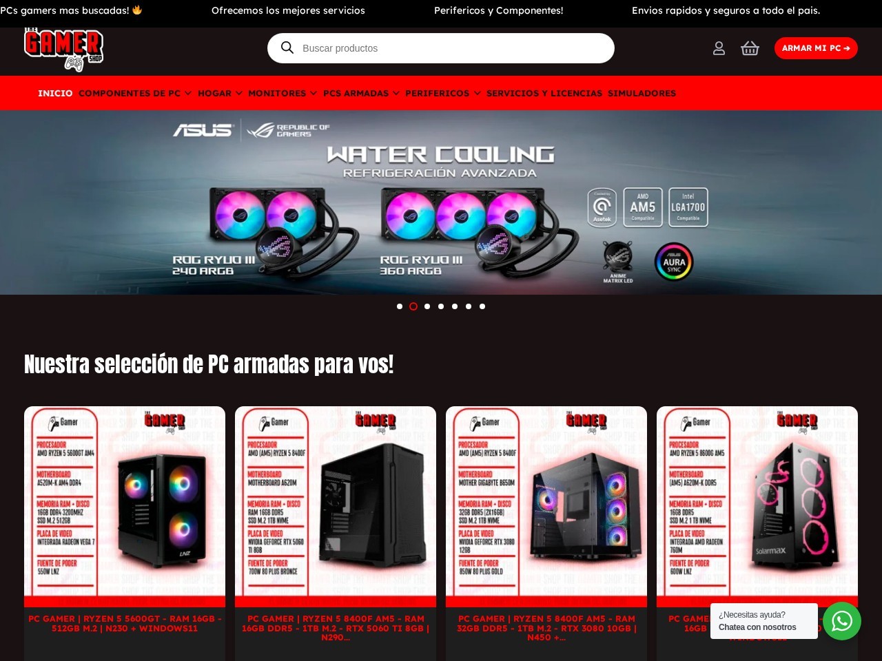 The Gamer Shop — Website Preview