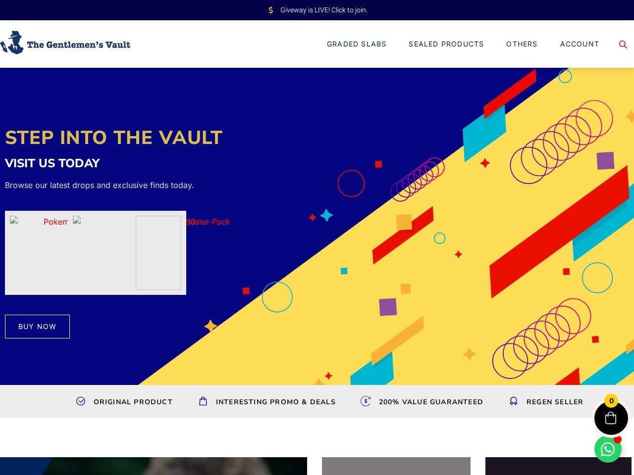 The Gentlemen’s Vault — Website Preview