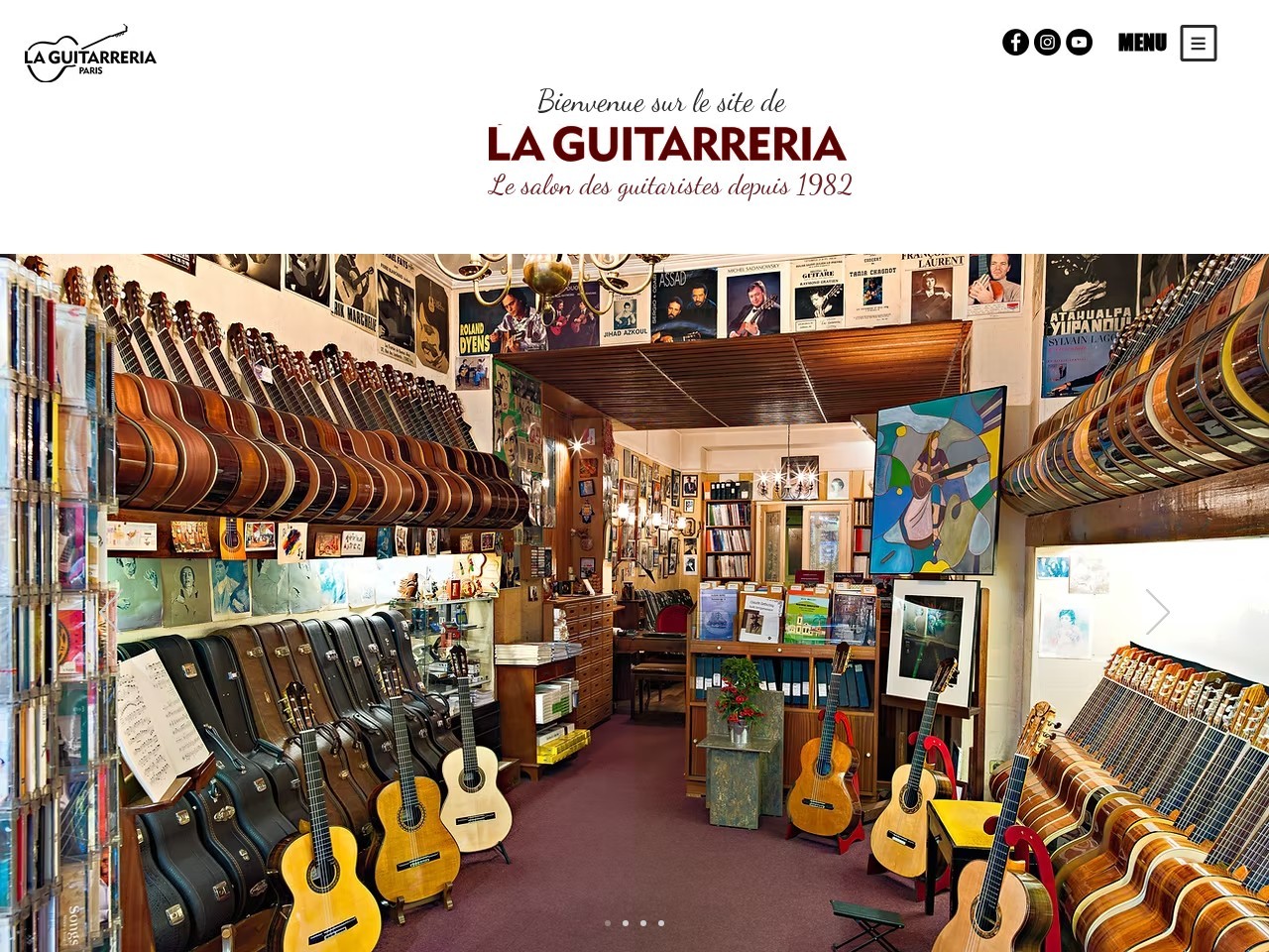 The Guitar Shop, Guitarreria — Website Preview