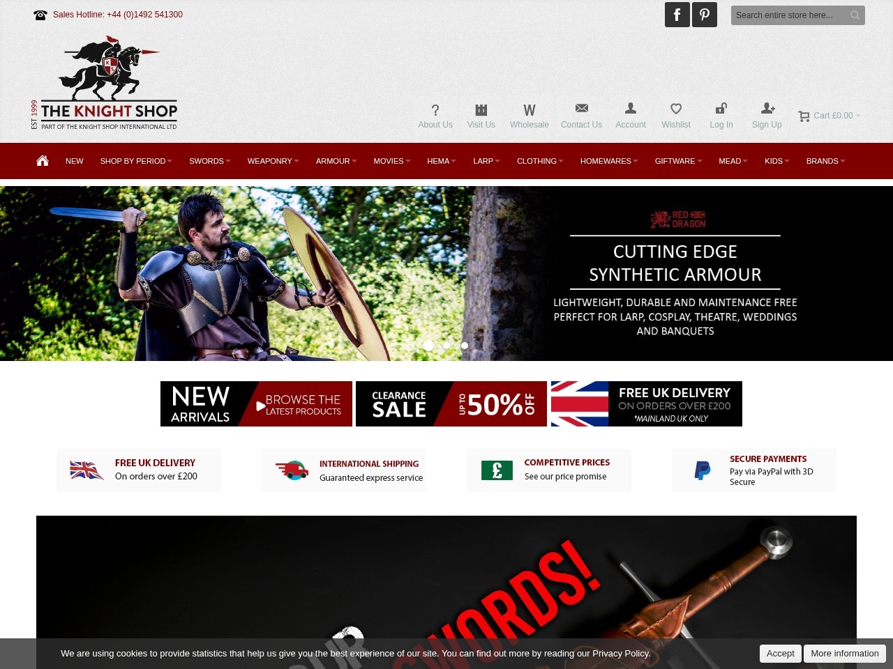 The Knight Shop — Website Preview